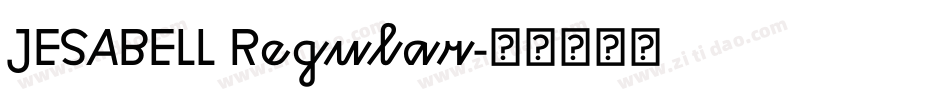 JESABELL Regular字体转换